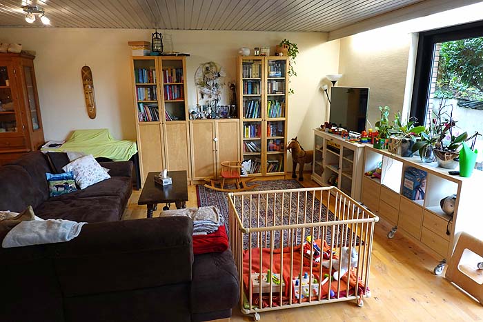 Wohnzimmer 2 Etagenwohnung Krombach