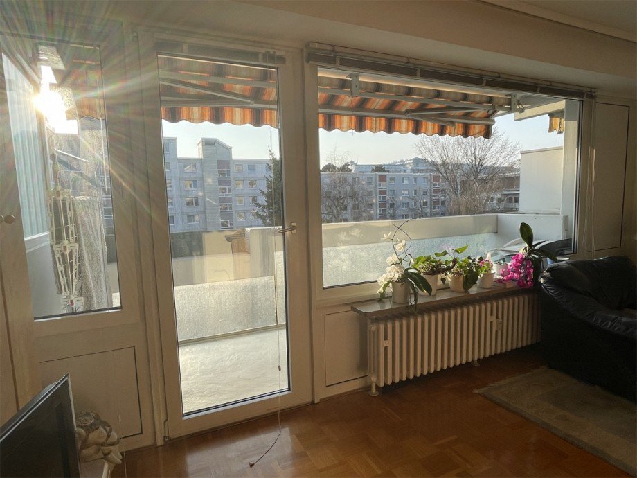 20 - Vom Wohnzimmer auf den Ba Etagenwohnung Bad Nauheim