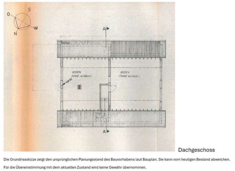 Grundriss Dachgeschoss Einfamilienhaus Otzberg-Ober-Nauses