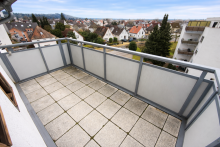 15 - Balkon (Originalzustand) Gro�z�gige Dachgeschosswohnung mit Panoramablick, in Bensheim-Auerbach