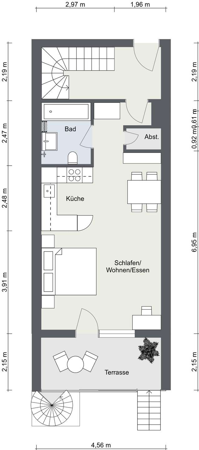 EG-Wohnung in Gro�-Zimmern - 2D - Etage 1 - Image R1 Wohnung Gro�-Zimmern