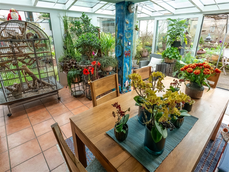16 - Wintergarten EG m�bliert Mehrfamilienhaus Ro�dorf