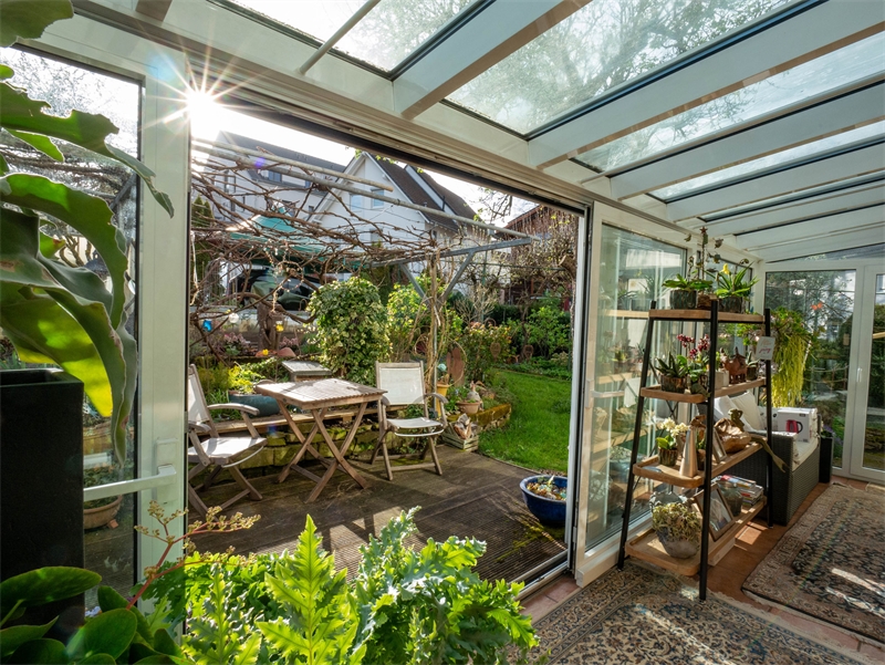 17 - Blick vom Wintergarten EG Mehrfamilienhaus Ro�dorf